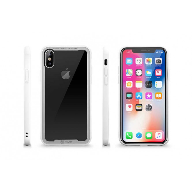 Apple iPhone X Kılıf Roar Glassoul Airframe Kapak