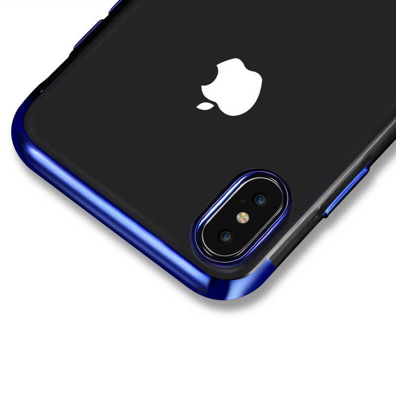 Apple iPhone XS 5.8 Kılıf Zore Dört Köşeli Lazer Silikon Kapak