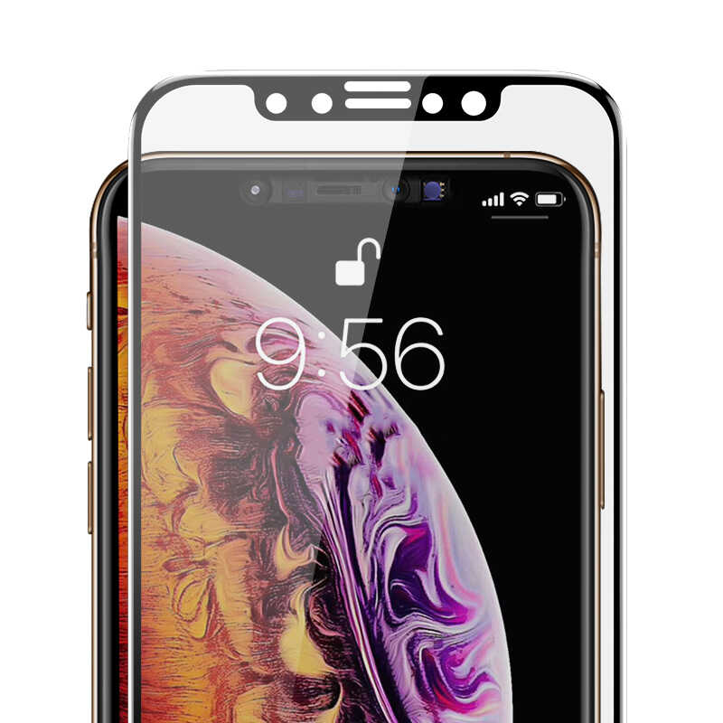 Apple iPhone XS Max 6.5 Davin 5D Privacy Cam Ekran Koruyucu