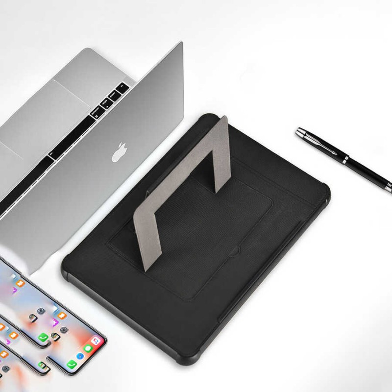 Apple Macbook 14.2' 2021 Wiwu Defender Stand Case Taşınabilir Standlı Magnetik PU Laptop Çantası