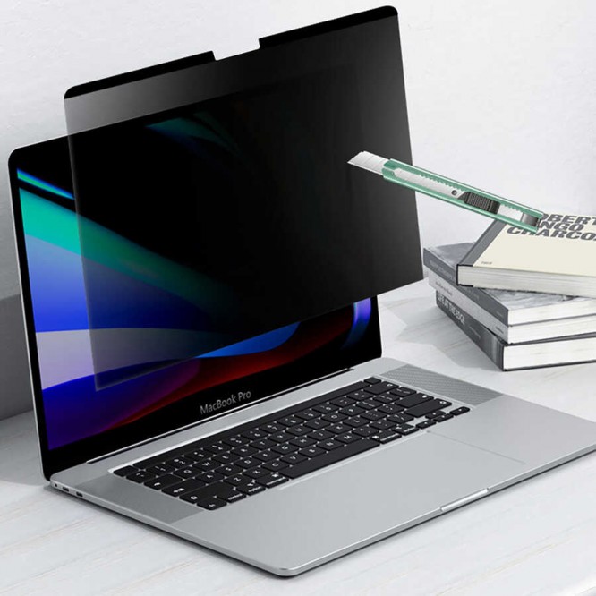 Apple Macbook Pro 16.2 2023 A2780 Wiwu iPrivacy Magnetik Hayalet Ekran Koruyucu