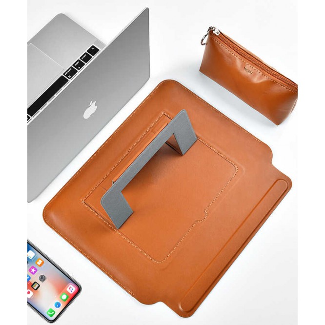 Apple Macbook Pro 16.2 2023 A2780 Wiwu Macbook Skin Pro Portable Stand Kılıf