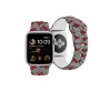 Apple Watch 38mm Hello Kitty Orjinal Lisanslı Fiyonklar & Çizgiler Silikon Kordon