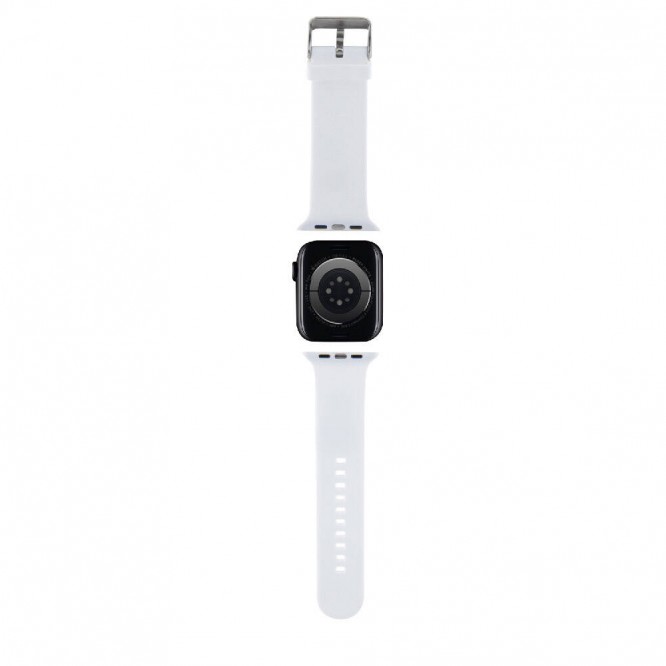 Apple Watch 38mm Karl Lagerfeld Orjinal Lisanslı İkonik Karl Head Logolu Silikon Kordon