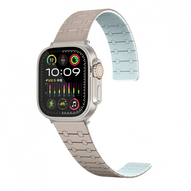 Apple Watch 38mm Zore KRD-111 Çizgili Desenli Silikon Kordon