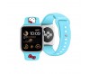 Apple Watch 40mm Hello Kitty Orjinal Lisanslı Yazı Logolu Fiyonk & Kitty Head Silikon Kordon