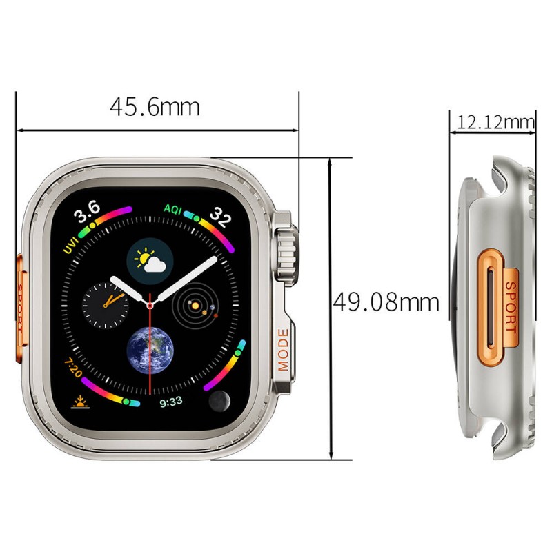 Apple Watch 44mm to Apple Watch Ultra 49mm Kasa Dönüştürücü Zore Watch Gard 33