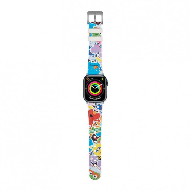 Apple Watch 44mm Casebang Sesame Street Serisi Deri Saat Kordon