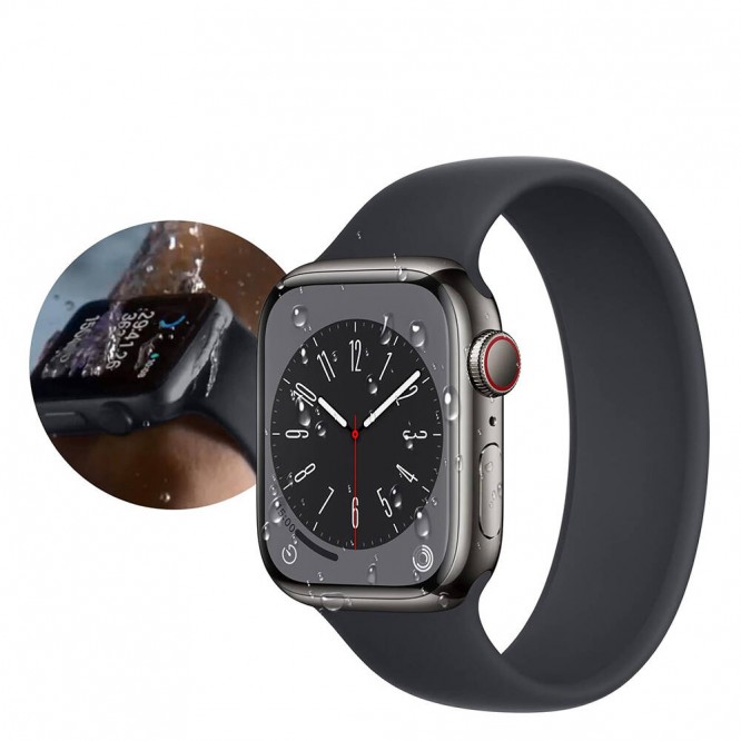 Apple Watch 44mm Wiwu Wi-JD105 Easy Install PMMA Pet Ekran Koruyucu + Kolay Uygulama Aparatı