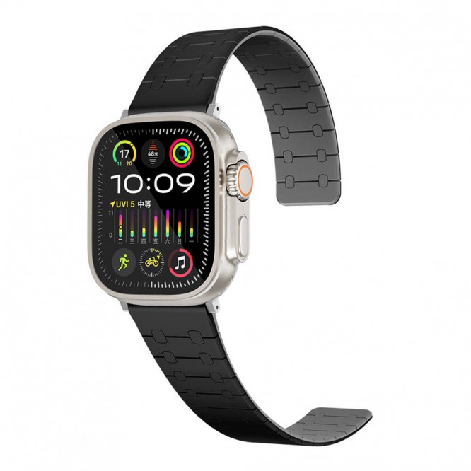 Apple Watch 44mm Zore KRD-111 Çizgili Desenli Silikon Kordon