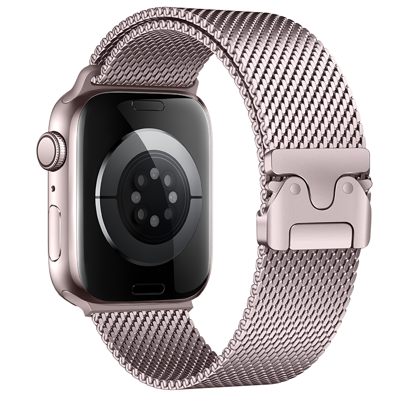 Apple Watch 7 41mm Zore KRD-121 Metal Hasır Kordon