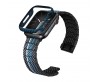 Apple Watch 7 45mm 600D Aramid Fiber Classic Serisi Black-Blue Twill Kasa Koruyucu Pitaka Air Case