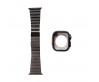 Apple Watch 7 45mm Zore KRD-126 Sert Kasa Koruyuculu Metal Kordon