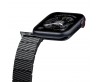 Apple Watch Serisi Uyumlu Karbon Fiber Pitaka Modern Serisi Black-Grey Twill Universal Kordon