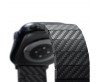 Apple Watch Serisi Uyumlu Karbon Fiber Pitaka Modern Serisi Black-Grey Twill Universal Kordon