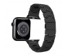 Apple Watch Serisi Uyumlu Karbon Fiber Pitaka Retro Serisi Black-Grey Twill Universal Kordon