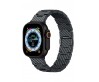 Apple Watch Serisi Uyumlu Karbon Fiber Pitaka Retro Serisi Black-Grey Twill Universal Kordon