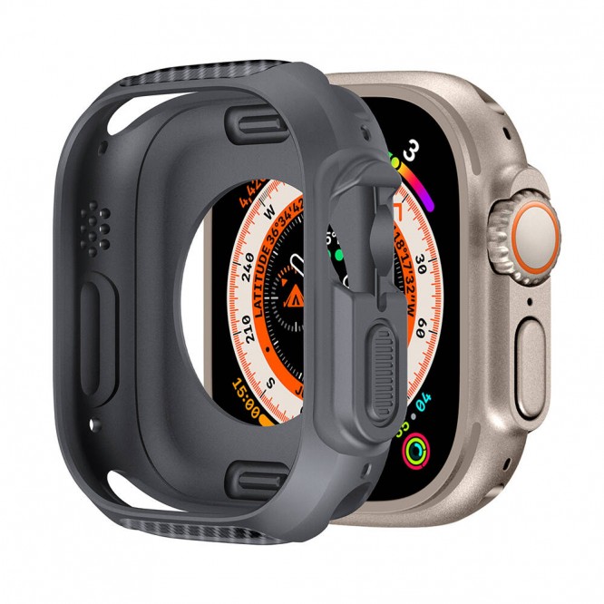 Apple Watch Ultra 49mm Silikon TPU Kasa Koruyucu Zore Watch Gard 31