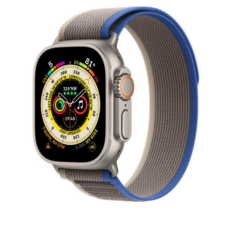 Apple Watch Ultra 49mm Wiwu Trail Loop Naylon Örgü İşlemeli Hasır Kordon Strap Kayış