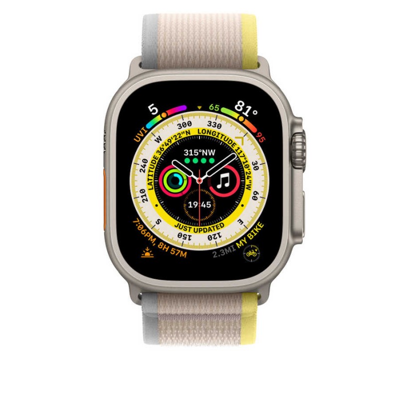 Apple Watch Ultra 49mm Wiwu Trail Loop Naylon Örgü İşlemeli Hasır Kordon Strap Kayış