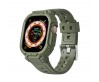 Apple Watch Ultra 49mm Wiwu Wi-WB014 Armor Serisi 2in1 Sert PC Kasa Koruyuculu Silikon Kordon