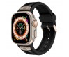 Apple Watch Ultra 49mm Zore KRD-117 Hava Alabilen Delikli Metal Süslemeli Desenli Silikon Kordon