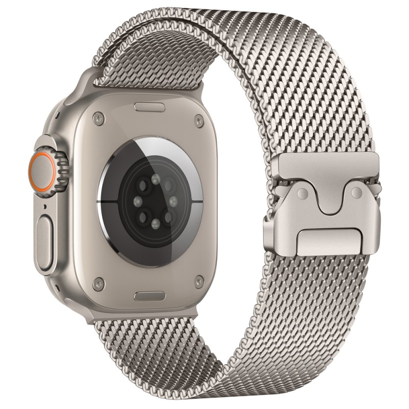 Apple Watch Ultra 49mm Zore KRD-121 Metal Hasır Kordon