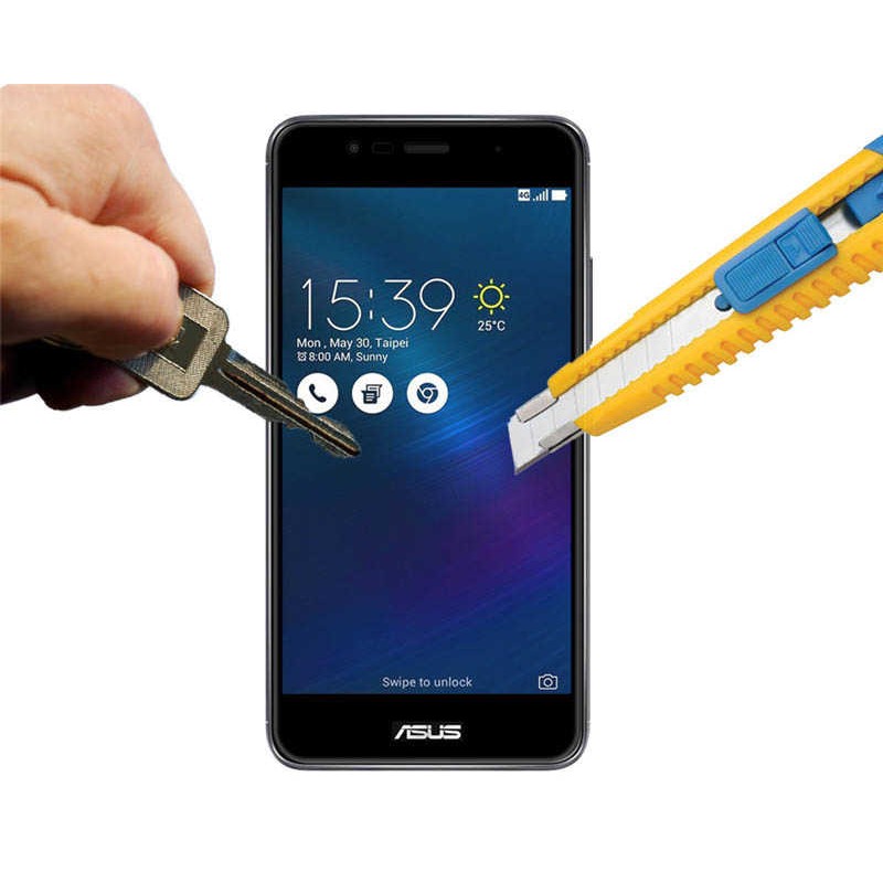 Asus Zenfone 3 ZE552KL Zore Ekranı Tam Kaplayan Düz Cam Koruyucu