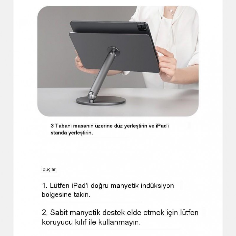 Benks L43 İnfinity Pro Pad 360 Dönebilen Mıknatıslı 11 İnç Tablet Standı