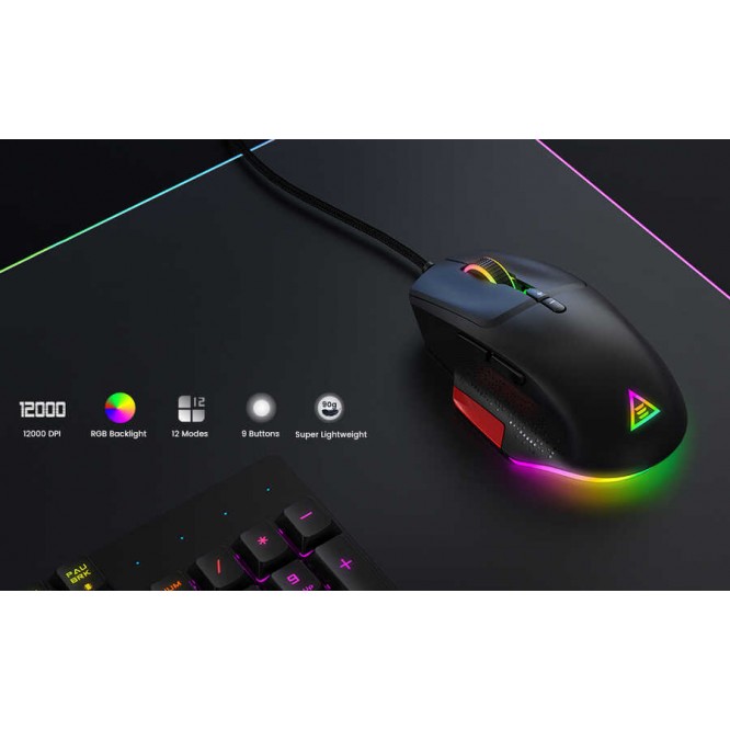 Eksa EM600 Kablolu 12 Modlu RGB Işıklı Oyuncu Mouse 12000 DPI