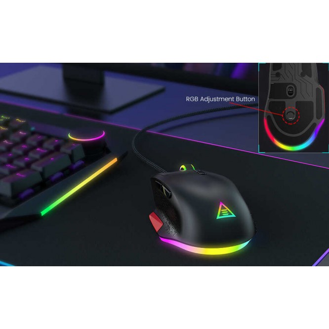 Eksa EM600 Kablolu 12 Modlu RGB Işıklı Oyuncu Mouse 12000 DPI