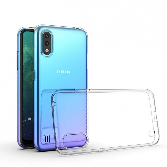 Galaxy A01 Kılıf Zore Süper Silikon Kapak