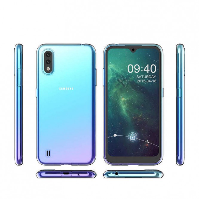 Galaxy A01 Kılıf Zore Süper Silikon Kapak