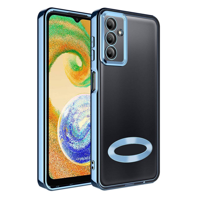 Galaxy A05S Kılıf Kamera Korumalı Logo Gösteren Zore Omega Kapak