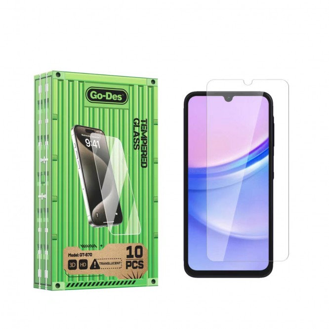 Galaxy A15 Go Des Parmak İzi Bırakmayan 9H Oleofobik Bom Glass Ekran Koruyucu 10'lu Paket