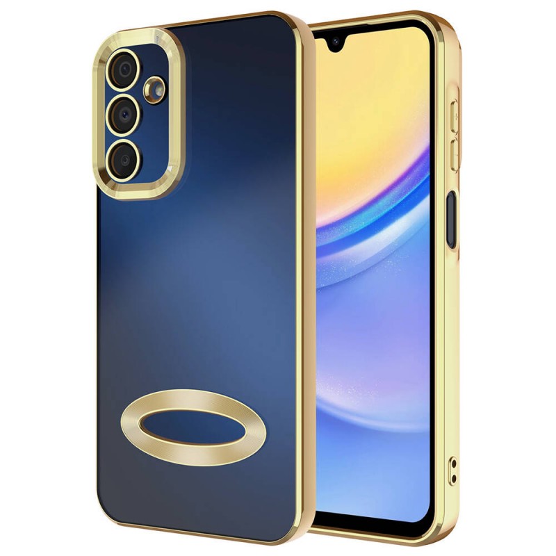 Galaxy A25 Kılıf Kamera Korumalı Logo Gösteren Zore Omega Kapak