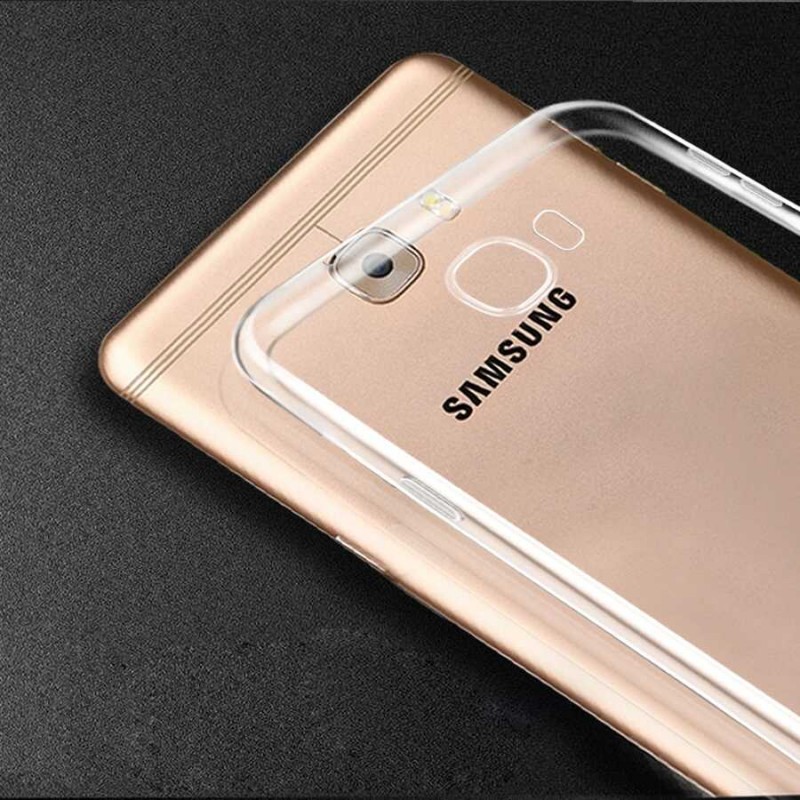 Galaxy C7 Kılıf Zore Kamera Korumalı Süper Silikon Kapak