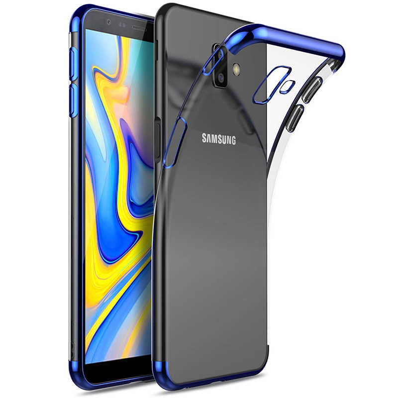 Galaxy J6 Plus Kılıf Zore Dört Köşeli Lazer Silikon Kapak