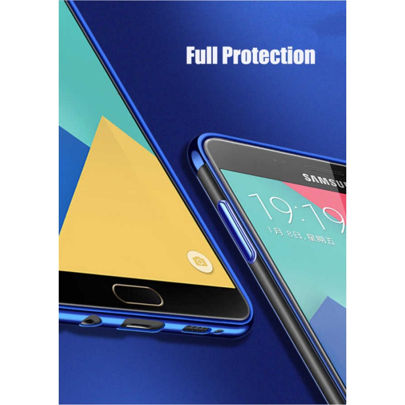 Galaxy J7 Prime Kılıf Zore Dört Köşeli Lazer Silikon Kapak