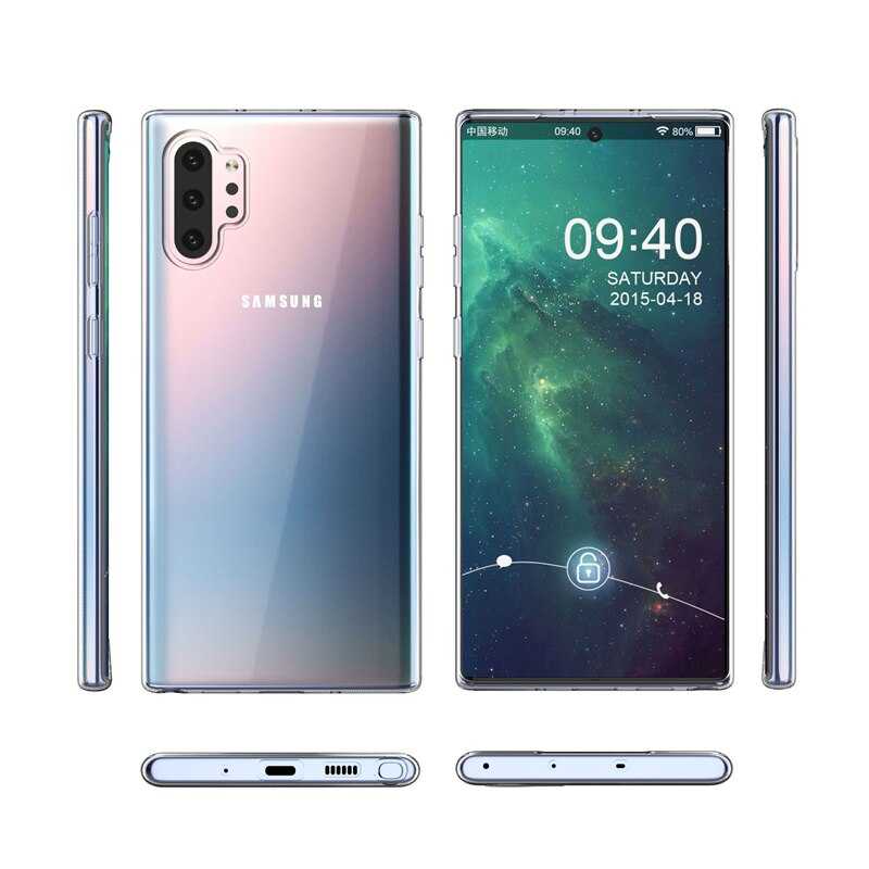 Galaxy Note 10 Plus Kılıf Zore Süper Silikon Kapak