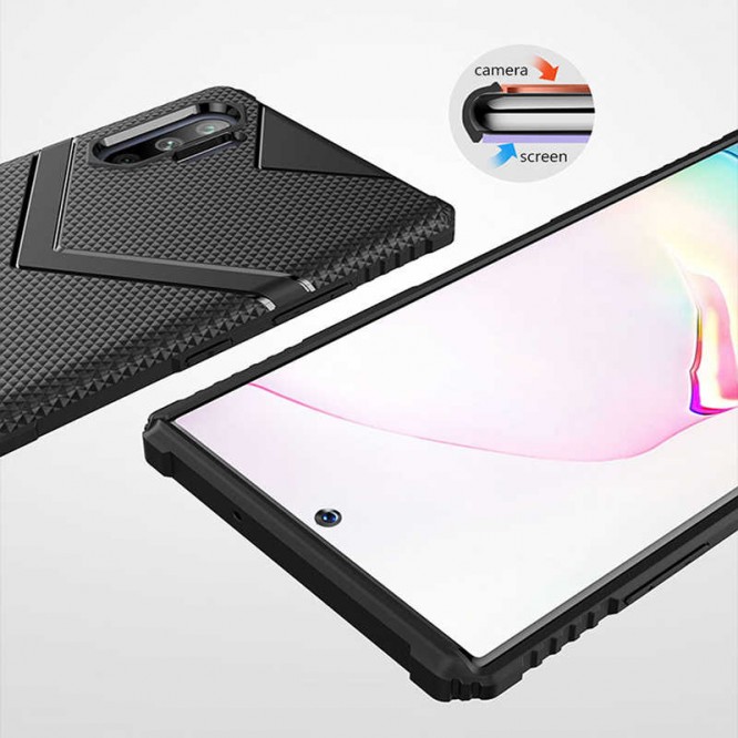 Galaxy Note 10 Plus Kılıf Zore Hank Silikon