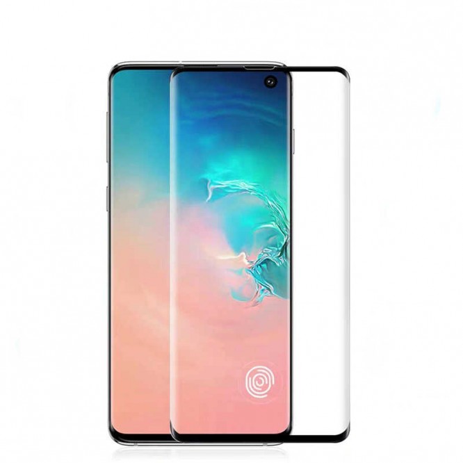 Galaxy S10 Plus Zore Kavisli Full Yapışkanlı Cam Ekran Koruyucu