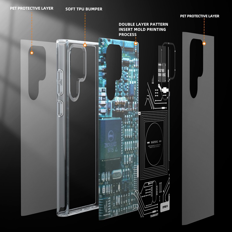 Galaxy S22 Ultra Kılıf YoungKit Technology Serisi Kapak