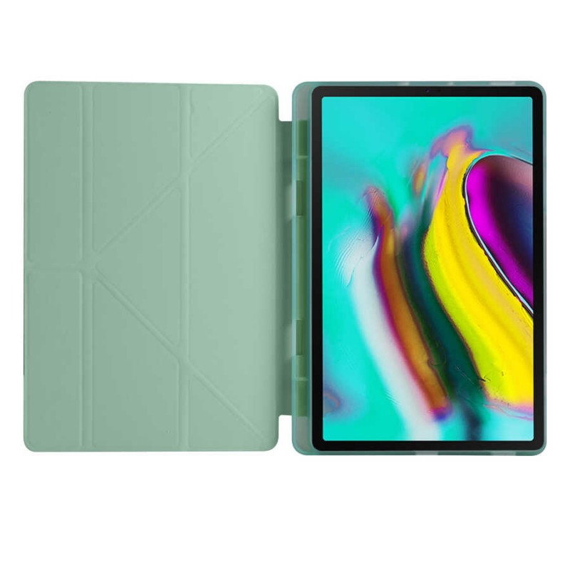 Galaxy Tab A7 10.4 T500 2020 Kılıf Zore Tri Folding Kalem Bölmeli Standlı Kılıf