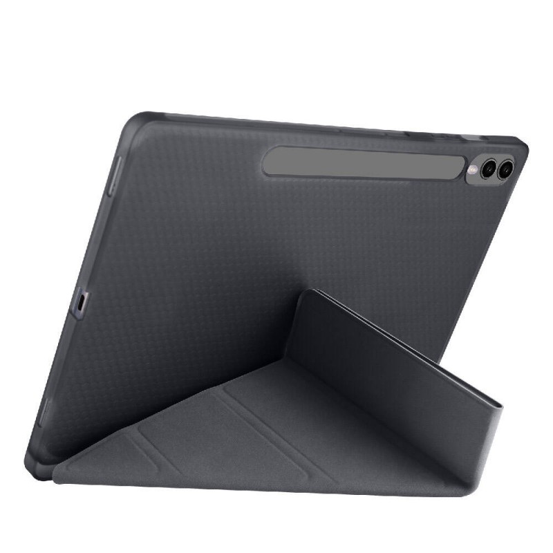 Galaxy Tab S10 Plus Kılıf Zore Tri Folding Kalem Bölmeli Standlı Kılıf