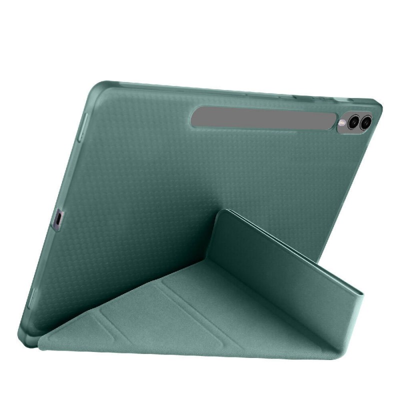 Galaxy Tab S10 Plus Kılıf Zore Tri Folding Kalem Bölmeli Standlı Kılıf