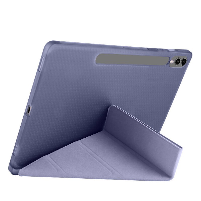 Galaxy Tab S10 Plus Kılıf Zore Tri Folding Kalem Bölmeli Standlı Kılıf