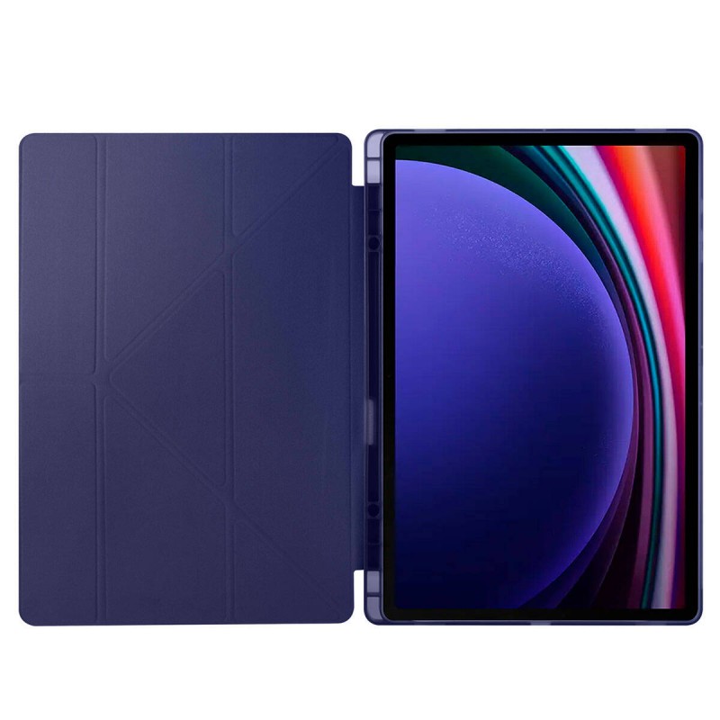 Galaxy Tab S10 Ultra Kılıf Zore Tri Folding Kalem Bölmeli Standlı Kılıf