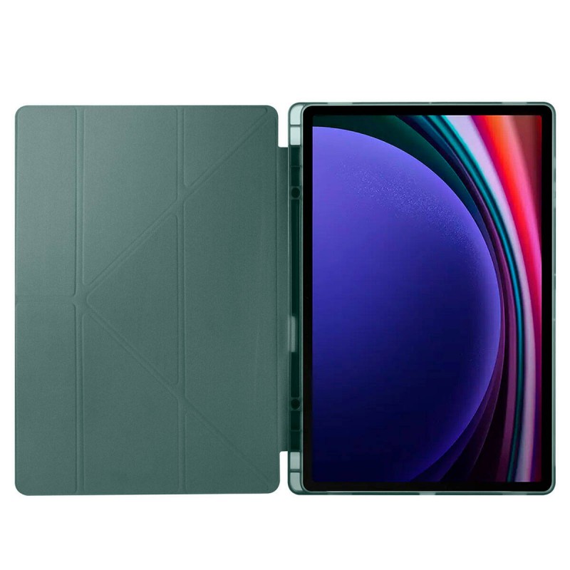 Galaxy Tab S10 Ultra Kılıf Zore Tri Folding Kalem Bölmeli Standlı Kılıf