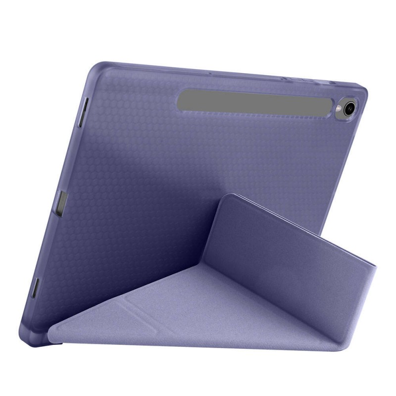 Galaxy Tab S9 FE Kılıf Zore Tri Folding Kalem Bölmeli Standlı Kılıf